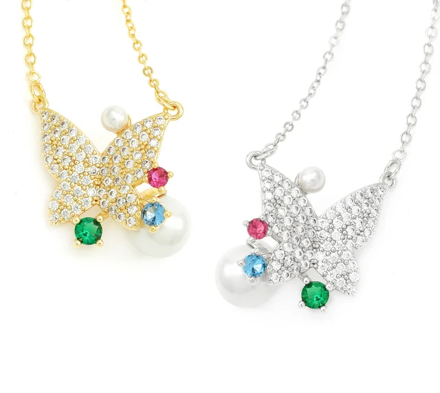 Fairyland Butterfly Pearl Necklace