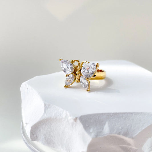 Golden Butterfly Ring