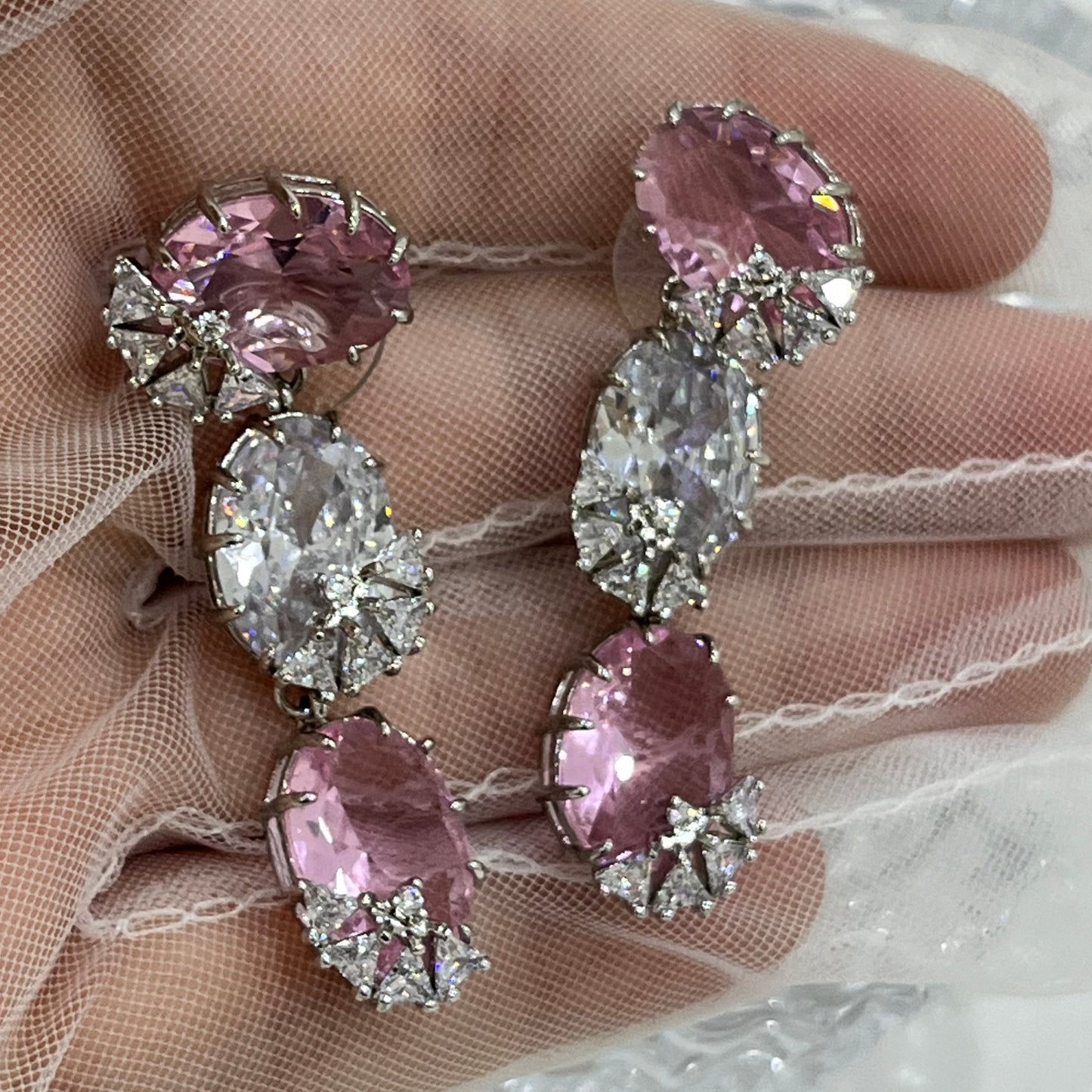 Divine Pink Earrings