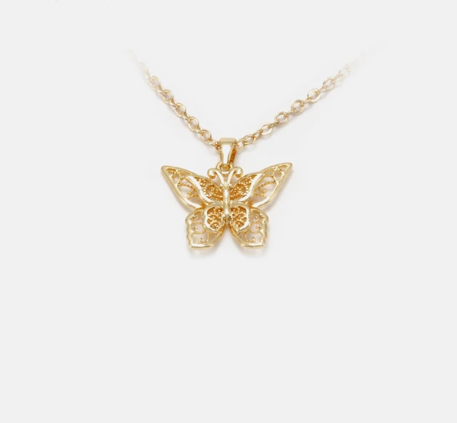 Tinkerbell Butterfly Necklace