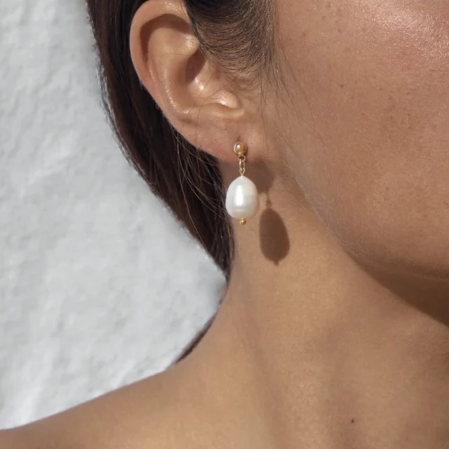 Natural Pearl Earrings