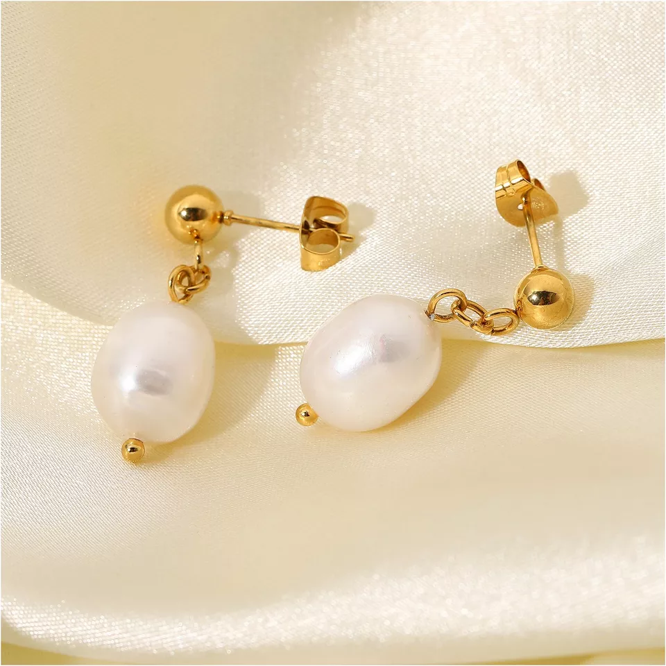 Natural Pearl Earrings