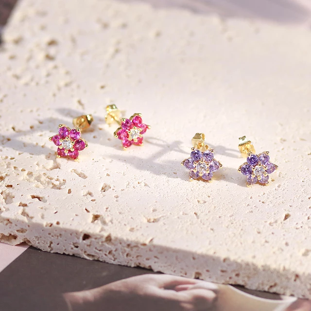 Stud Flower Earrings