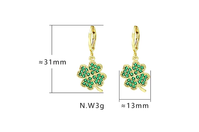 Lucky 4 Leaf Earrings