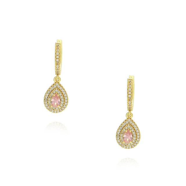 Pink Drop Earrings