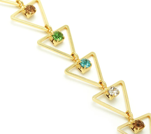 Triangle Multicolor Chocker Necklace