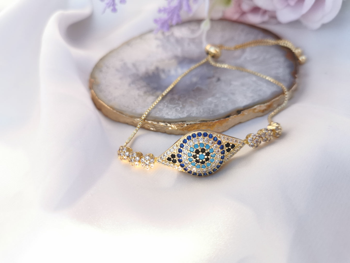 Evil Eye Adjustable Bracelet