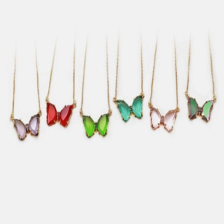 Lovely Butterfly Set - Necklace, Earrings & Ring