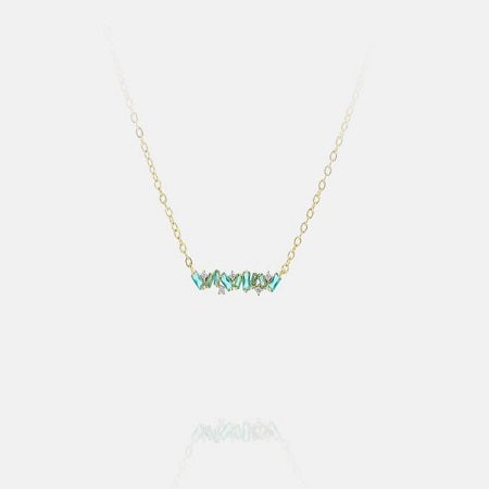 Green CZ Necklace